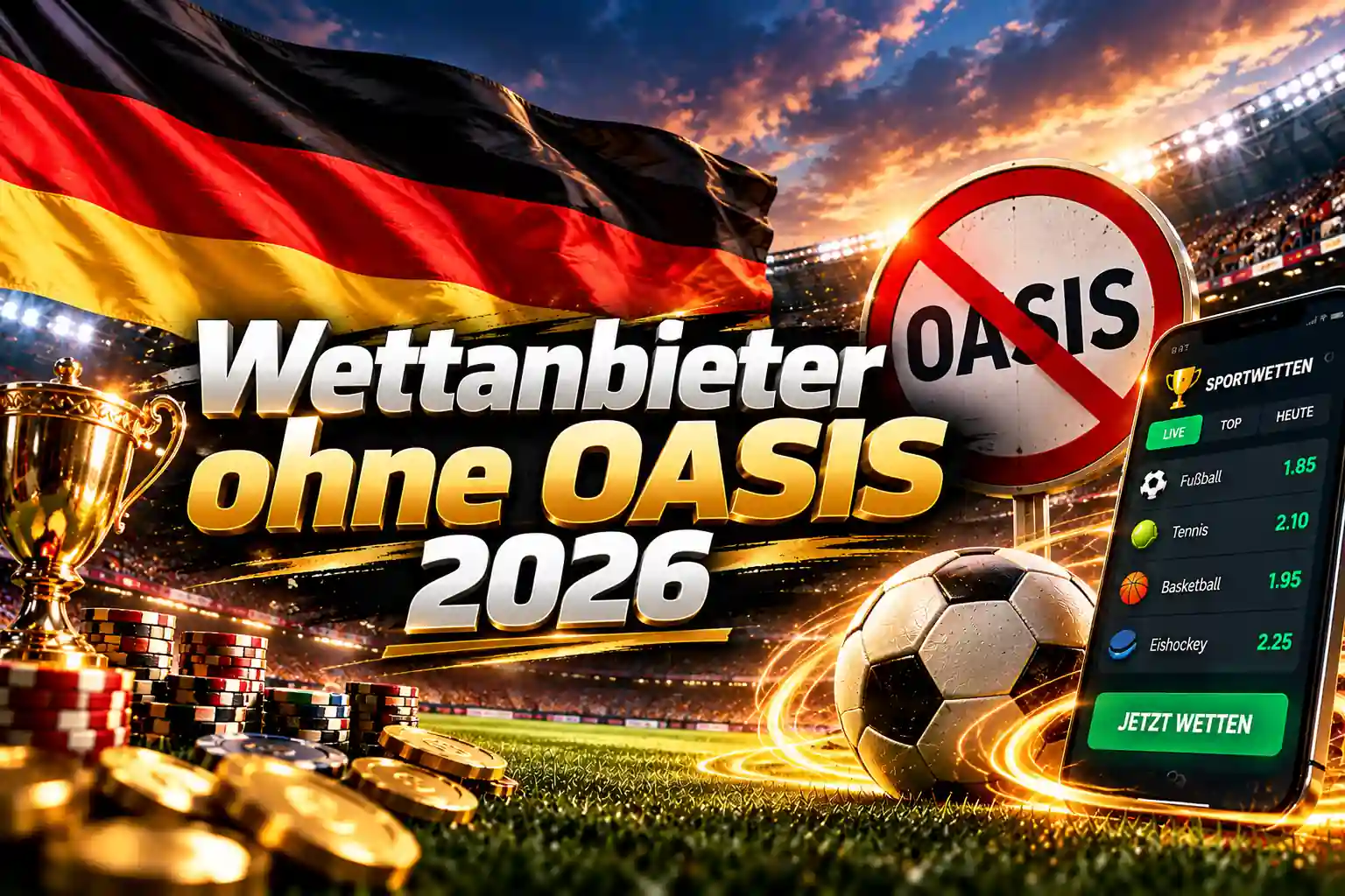 Wettanbieter ohne OASIS 2026 – Online Sportwetten in Deutschland im Vergleich